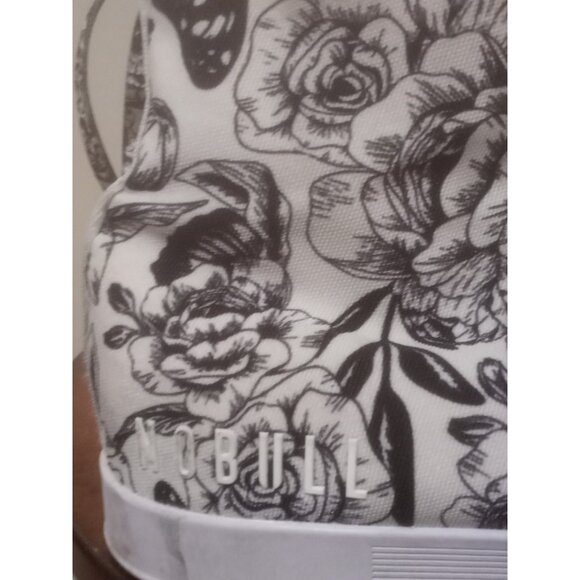 NOBULL | RARE HIGH TOP BUTTERFLY FLORAL CANVAS TRAINER UNISEX W13.5/M12 - Picture 4 of 13